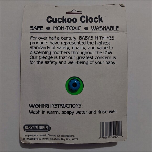 New Vintage Baby Toy Cuckoo Clock Original Baby’s ‘N Things Clicking Sound Twist - Picture 7 of 7